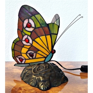 Tiffany sommerfugl lampe DK169  h:24cm